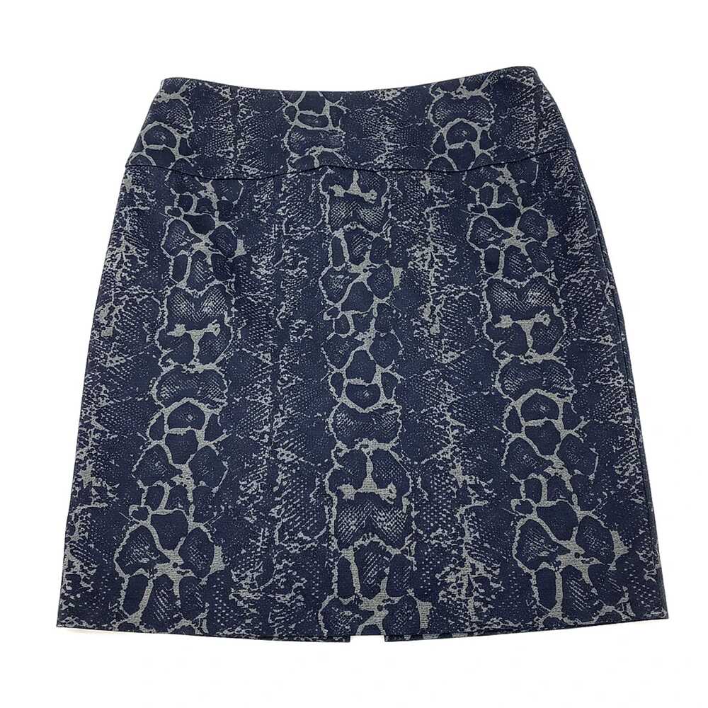 Up! Blue Animal Print Pencil Skirt | Women’s Regular 10